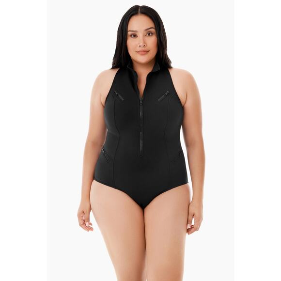 Magicsuit Other - Magicsuit 18W Coco Underwire One-Piece Black Scuba Swimsuit NWOT